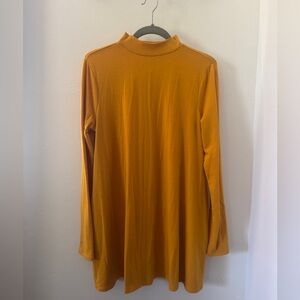 Mustard Long Sleeve Turtleneck Top